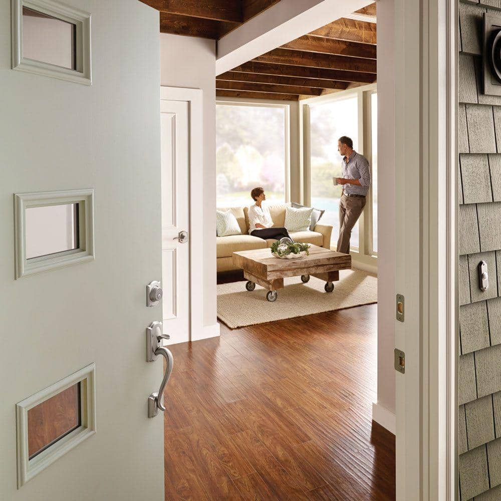 Schlage Camelot Aged Bronze Georgian Knob Dummy Door Handleset