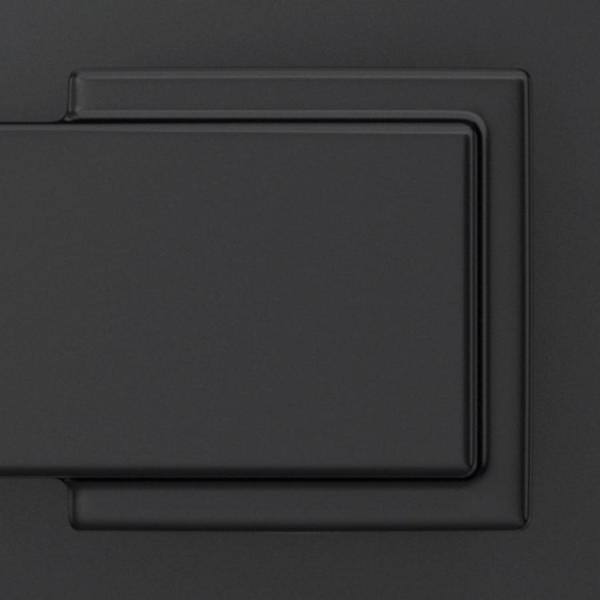Schlage Custom Greenwich Matte Black Single Cylinder Door Handleset with Dempsey Door Lever