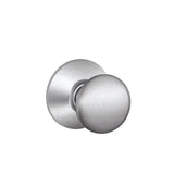 Schlage Plymouth Satin Chrome Passage Door Knob, Right or Left Handed, F10 PLY 626