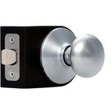 Schlage Plymouth Satin Chrome Passage Door Knob, Right or Left Handed, F10 PLY 626