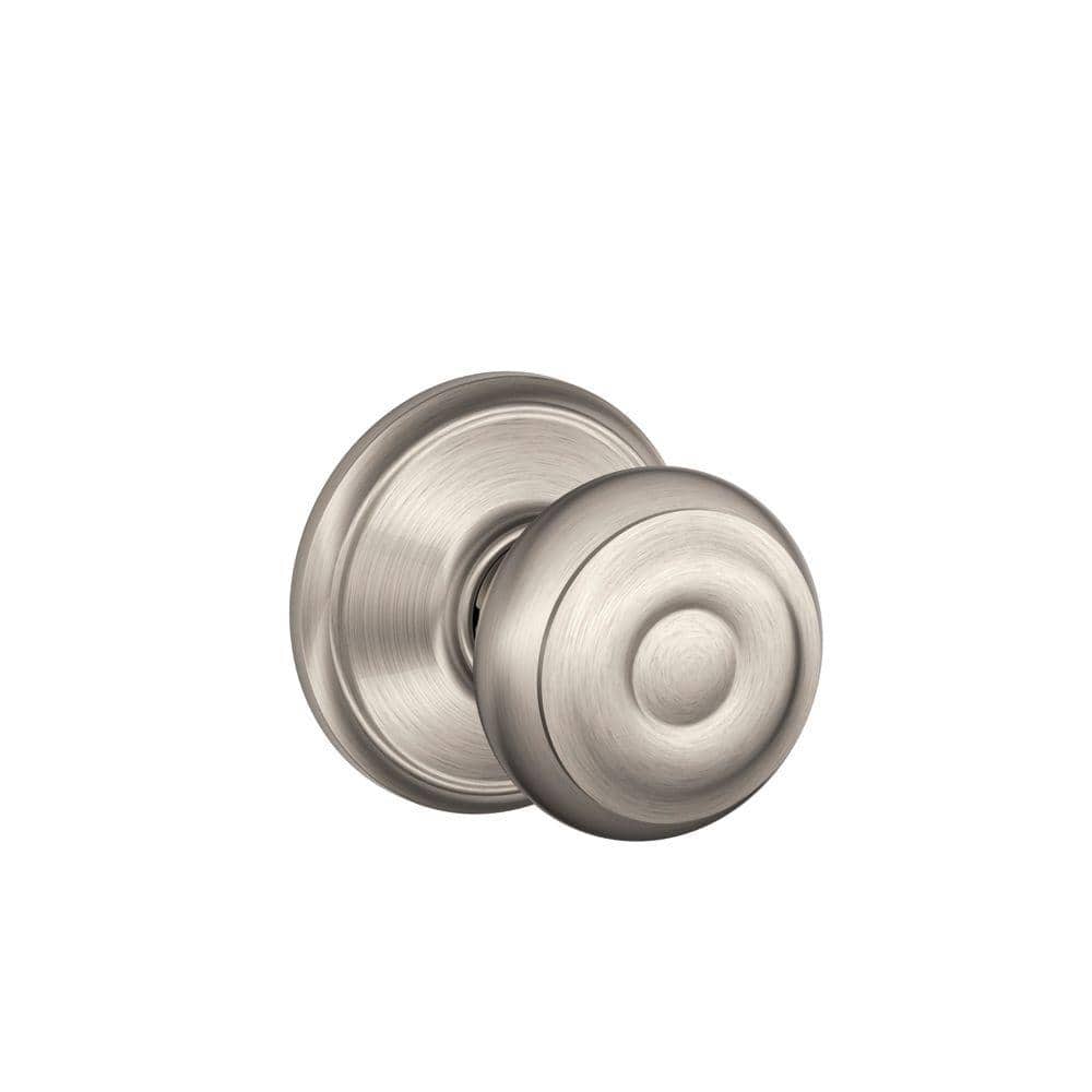 Schlage Georgian Satin Nickel Passage Lockset, ANSI Grade 2, 1-3/4 in.