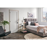 Schlage Custom Latitude Matte Black Interior Door Lever with Collins Trim (Combined Passage/Privacy)