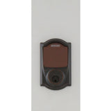 Schlage Camelot Aged Bronze Sense Smart Door Lock with Left-Handed Accent Lever Handleset