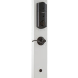 Schlage Camelot Aged Bronze Sense Smart Lock with Accent Lever Door Handleset