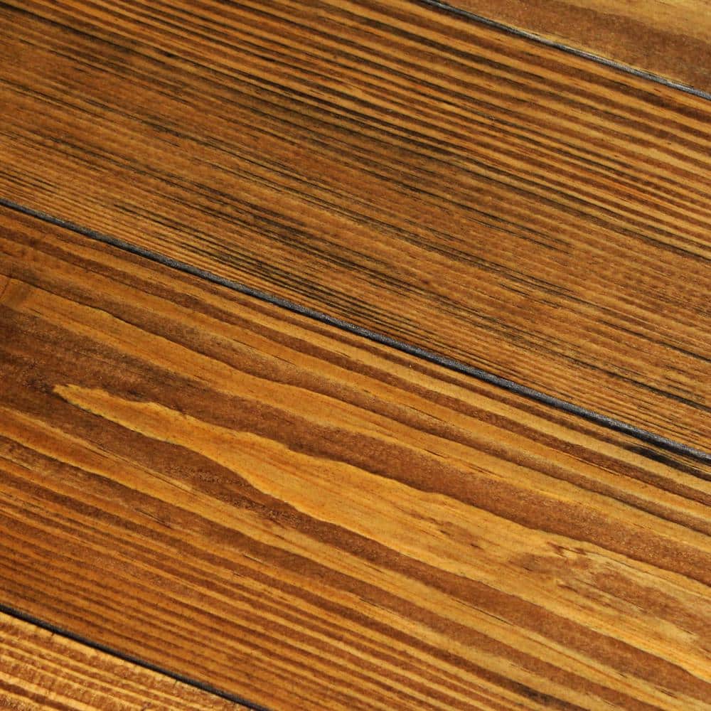 Honey Dew Pine 3/4 in. T x 5-1/8 in. W Hand Scraped Solid Hardwood Flooring (23.3 sq.ft./ case)