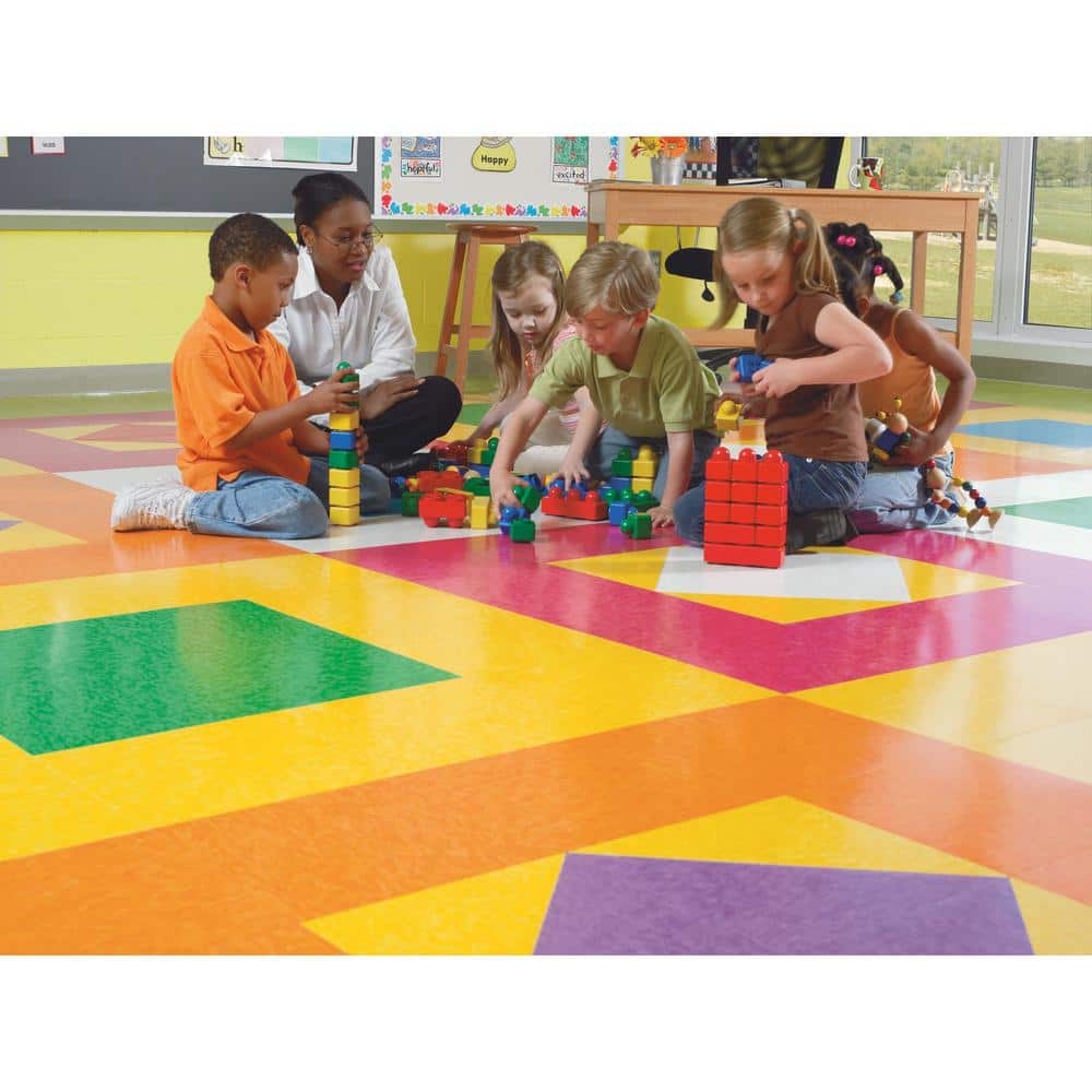 Armstrong Imperial Texture VCT 12 in. x 12 in. Screamin Pumpkin Standard Excelon Commercial Vinyl Tile (45 sq. ft. / case)