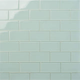 Ivy Hill Tile Contempo Seafoam 3 in. x 6 in. x 8 mm Polished Glass Subway Tile (32 pieces, 4 sq. ft. per box)