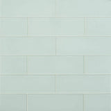 Ivy Hill Tile Contempo Seafoam Frosted 4 in. x 12 in. Glass Tile (15 pieces, 5 sq. ft./Box)