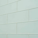Ivy Hill Tile Contempo Seafoam Frosted 4 in. x 12 in. Glass Tile (15 pieces, 5 sq. ft./Box)