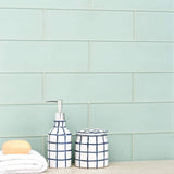 Ivy Hill Tile Contempo Seafoam Frosted 4 in. x 12 in. Glass Tile (15 pieces, 5 sq. ft./Box)