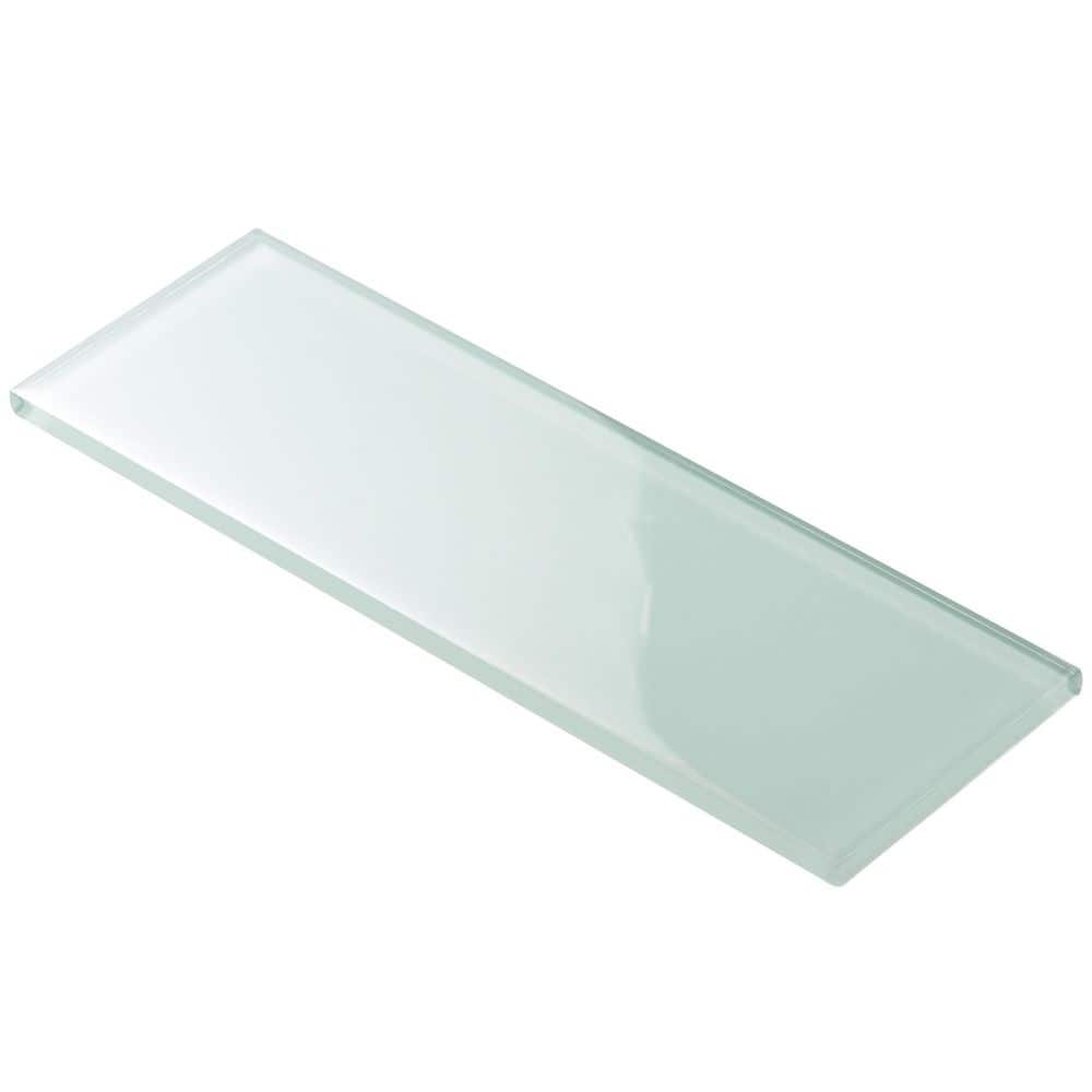 Ivy Hill Tile Contempo Seafoam 4 in. x 12 in. x 8mm Polished Glass Subway Wall Tile (1 sq. ft.) (15 pieces, 5 sq. ft./Box)
