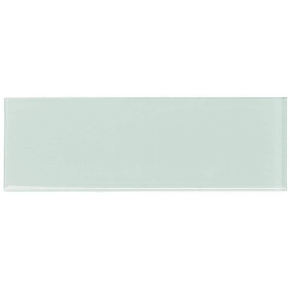 Ivy Hill Tile Contempo Seafoam 4 in. x 12 in. x 8mm Polished Glass Subway Wall Tile (1 sq. ft.) (15 pieces, 5 sq. ft./Box)