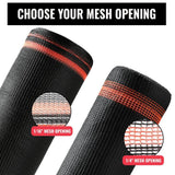 SEALTECH Black-8.5 ft. X 100 ft. Debris Netting Rolls - Fire Retardant,1/4 in. Mesh Roll