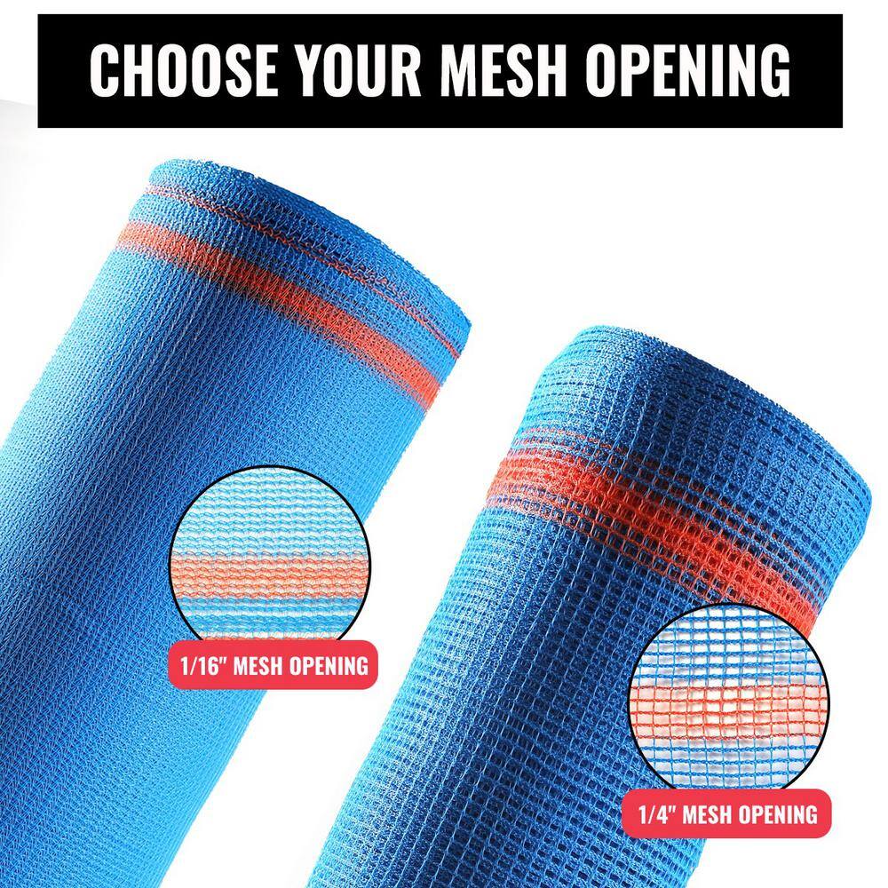 SEALTECH Blue-8.5 ft. X 50 ft. Debris Netting Rolls - Fire Retardant,1/4 in. Mesh Roll