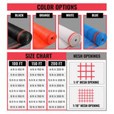 SEALTECH White-5.5 ft. X 100 ft. Debris Netting Rolls - Fire Retardant,1/4 in. Mesh Roll