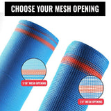 SEALTECH Blue-8.5 ft. X 50 ft. Debris Netting Rolls - Fire Retardant,1/4 in. Mesh Roll