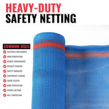 SEALTECH Blue-8.5 ft. X 50 ft. Debris Netting Rolls - Fire Retardant,1/4 in. Mesh Roll