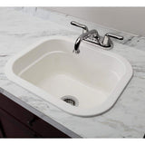 MUSTEE Vector 22 x 18 x 10.5 Molded Fiberglass Undermount Laundry/Utility Sink