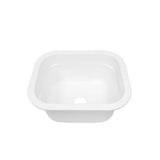 MUSTEE Vector 22 x 18 x 10.5 Molded Fiberglass Undermount Laundry/Utility Sink
