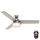Hunter Sentinel 52-in Fresh White LED Indoor Ceiling Fan with Remote (3-Blade)