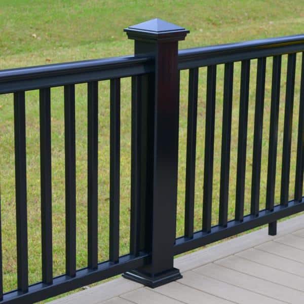 Fiberon CountrySide 5 in. x 5 in. Serene Black Acrylic Pyramid Cap
