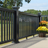 Fiberon CountrySide 5 in. x 5 in. x 45 in. Serene Black Capped Composite Beveled Post Sleeve