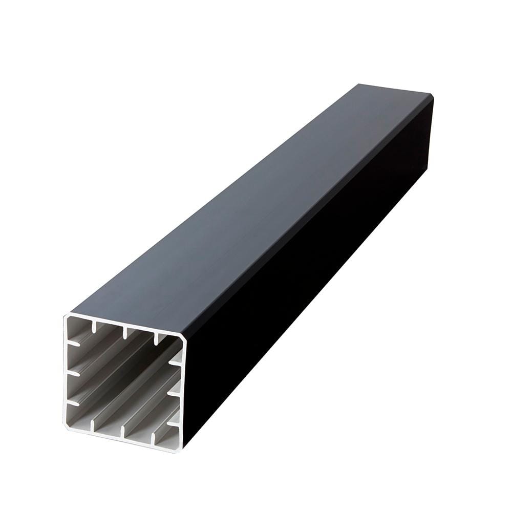 Fiberon CountrySide 5 in. x 5 in. x 45 in. Serene Black Capped Composite Beveled Post Sleeve