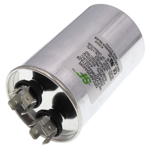 Trane SFCAP25440R capacitor - detail view (Voltage: 440v; MFD: 25)