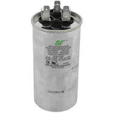 Trane SFCAP35D5440R capacitor - front view (Voltage: 440v; MFD: 35/5)