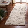 Safavieh Florida Scroll Shag 9 x 12 Cream/Beige Indoor Floral/Botanical Area Rug