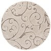 Safavieh Florida Scroll Shag 9 x 12 Cream/Beige Indoor Floral/Botanical Area Rug