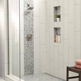 Daltile Stone Decor Shadow 12 in. x 12 in. x 10 mm Marble Pebble Mosaic Floor and Wall Tile (0.95 sq. ft. per piece)