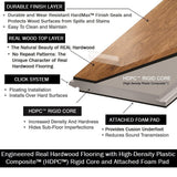 OptiWood Shadow Gray Hickory 2/7 in. T x 5 in. W  Click Lock Hand Scraped Engineered Hardwood Flooring (16.7 sq.ft./case)