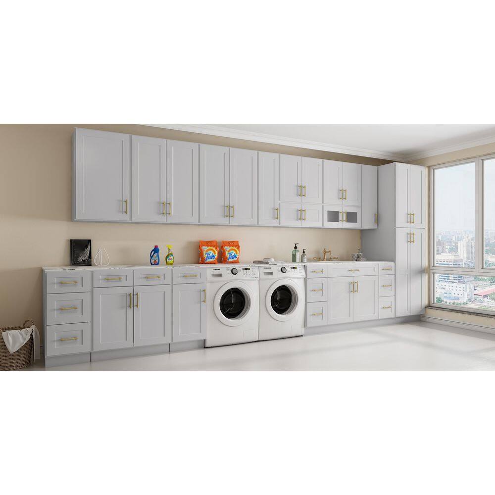 HOMEIBRO Shaker Style Ready To Assemble Stock Wall Kitchen Cabinet (33 in. W x 15 in. H x 24 in. D)