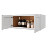 HOMEIBRO Shaker Style Ready To Assemble Stock Wall Kitchen Cabinet (33 in. W x 15 in. H x 24 in. D)