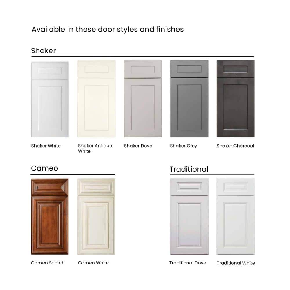 24 in. W x 24 in. D x 34.5 in. H Ready to Assemble Plywood Base Kitchen Cabinet in Shaker Dove