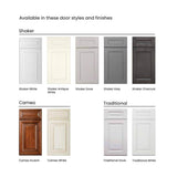 24 in. W x 24 in. D x 34.5 in. H Ready to Assemble Plywood Base Kitchen Cabinet in Shaker Dove