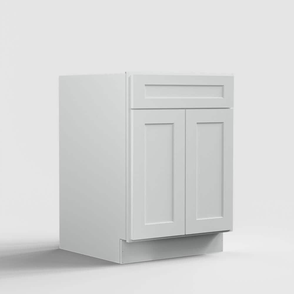 24 in. W x 24 in. D x 34.5 in. H Ready to Assemble Plywood Base Kitchen Cabinet in Shaker Dove