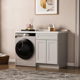 24 in. W x 24 in. D x 34.5 in. H Ready to Assemble Plywood Base Kitchen Cabinet in Shaker Dove