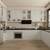 36 in. W x 12 in. D x 12 in. H in Shaker Dove Plywood Ready to Assemble Wall Cabinets without Glass