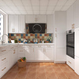 36 in. W x 12 in. D x 18 in. H Shaker Dove Plywood Ready to Assemble Kitchen Wall Cabinet with Doors and Shelves