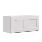 36 in. W x 12 in. D x 18 in. H Shaker Dove Plywood Ready to Assemble Kitchen Wall Cabinet with Doors and Shelves
