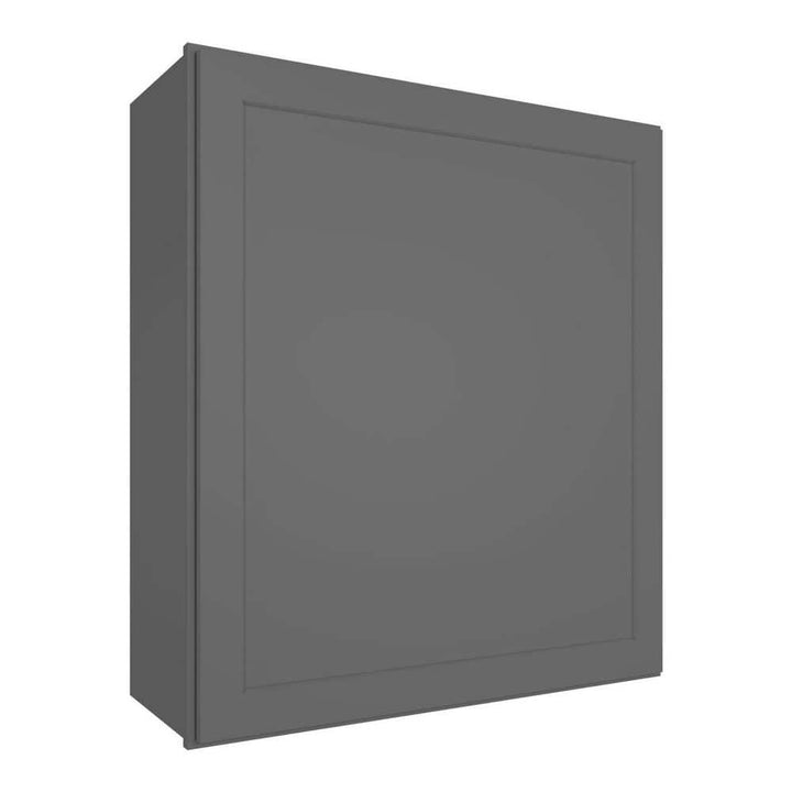 HOMEIBRO 21 in. W x 12 in. D x 30 in. H in Shaker Gray Plywood Ready to Assemble Wall Cabinet 1-Door 2-Shelves Kitchen Cabinet