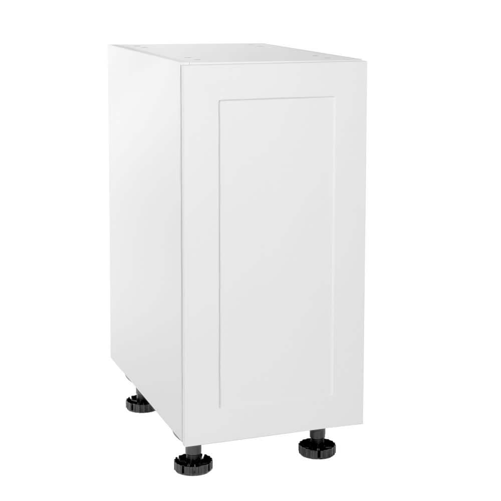 Cambridge Quick Assemble Modern Style, Shaker White 15 in. Base Kitchen Cabinet (15 in. W x 24 in. D x 34.50 in. H)