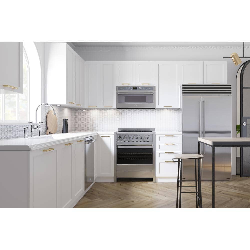 Cambridge Quick Assemble Modern Style, Shaker White 18 in. Base Kitchen Cabinet (18 in. W x 24 in. D x 34.50 in. H)