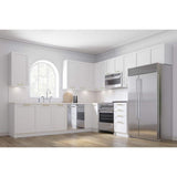Cambridge Quick Assemble Modern Style, Shaker White 24 x 36 in. Wall Corner Kitchen Cabinet (24 in. W x 12 in. D x 36 in. H)