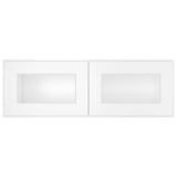 HOMEIBRO 36 in. W X 12 in. D X 12 in. H in Shaker White Plywood Ready to Assemble Wall Kitchen Cabinet with 2-Doors