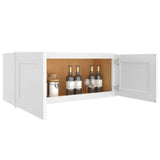 HOMEIBRO 36-in. W x 12-in. D x 15-in. H in Shaker White Plywood Ready to Assemble Wall Cabinet Kitchen Cabinet
