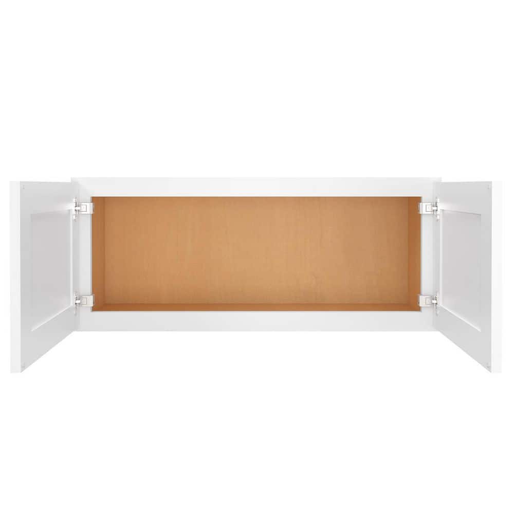 HOMEIBRO 36-in. W x 12-in. D x 15-in. H in Shaker White Plywood Ready to Assemble Wall Cabinet Kitchen Cabinet