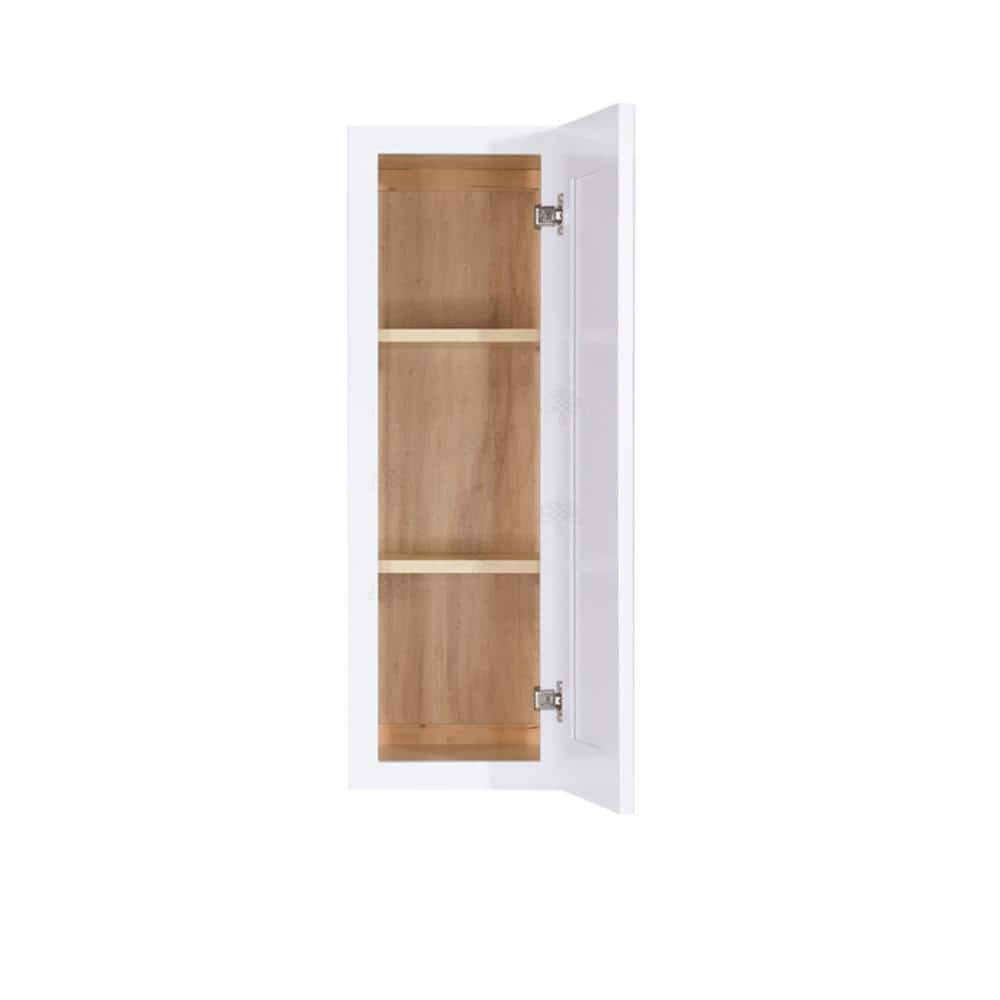 LIFEART CABINETRY Lancaster White Plywood Shaker Stock Assembled Wall Kitchen Cabinet 21 in. W x 36 in. H x 12 in. D